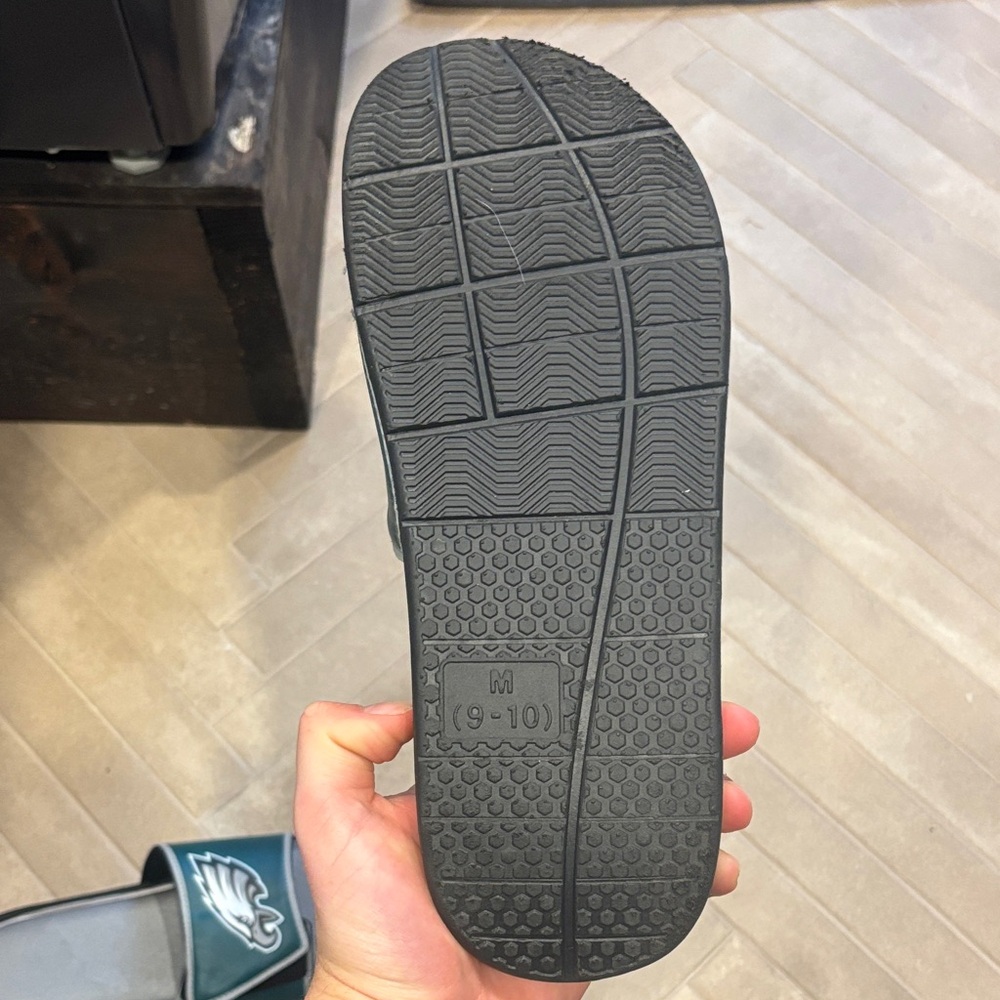 Green and Gray Eagles Slide Sandals - Picture 6 of 6